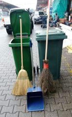 Toptan Plastik Yeşil Çöp Konteyner 240 Lt. (4 adet)